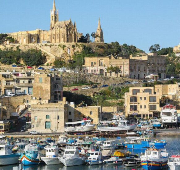 Puerto de la isla de Gozo en Malta