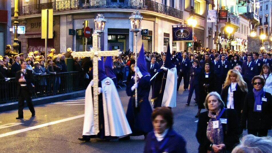 Procesión de Jesús Nazareno de Medinaceli en la Semana Santa en Madrid