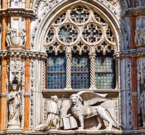 Porta della Carta w Pałacu Dożów w Wenecji