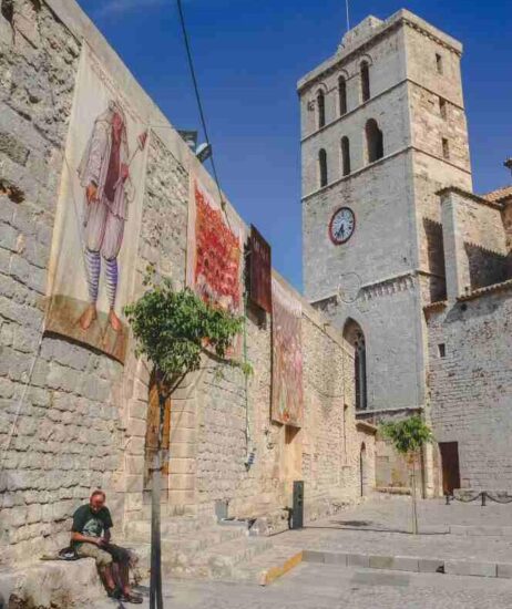Catedral de Ibiza en el casco histórico Dalt Vila