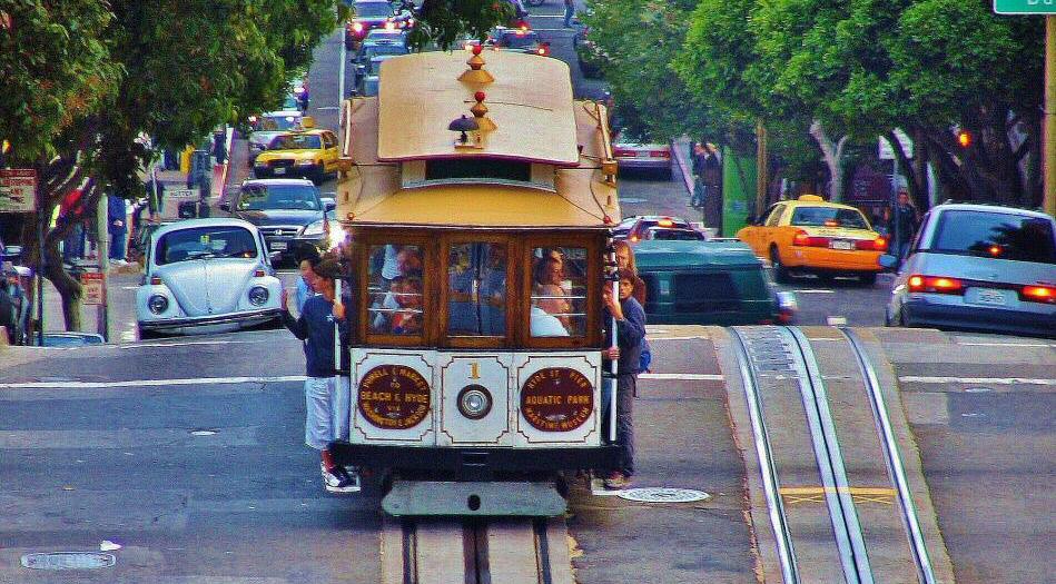 Tranvías en San Francisco para turistas