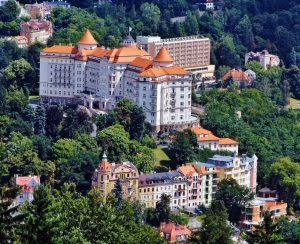 Viste di Karlovy Vary dal punto di vista Diana