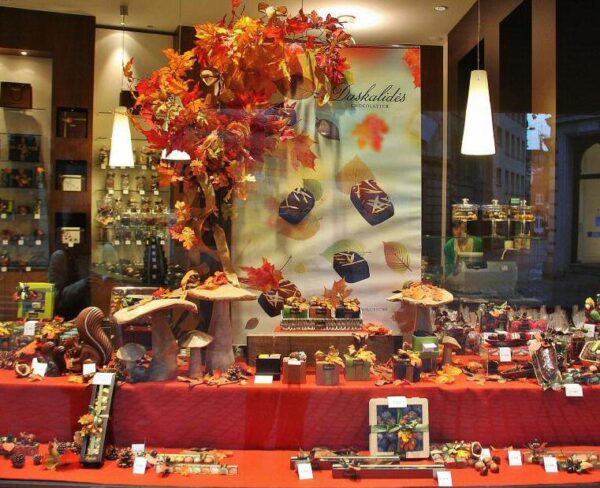 Tienda de chocolates en Gante en Bélgica