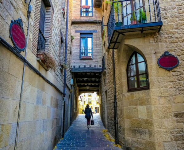 Rincón del casco histórico de Laguardia en Rioja Alavesa