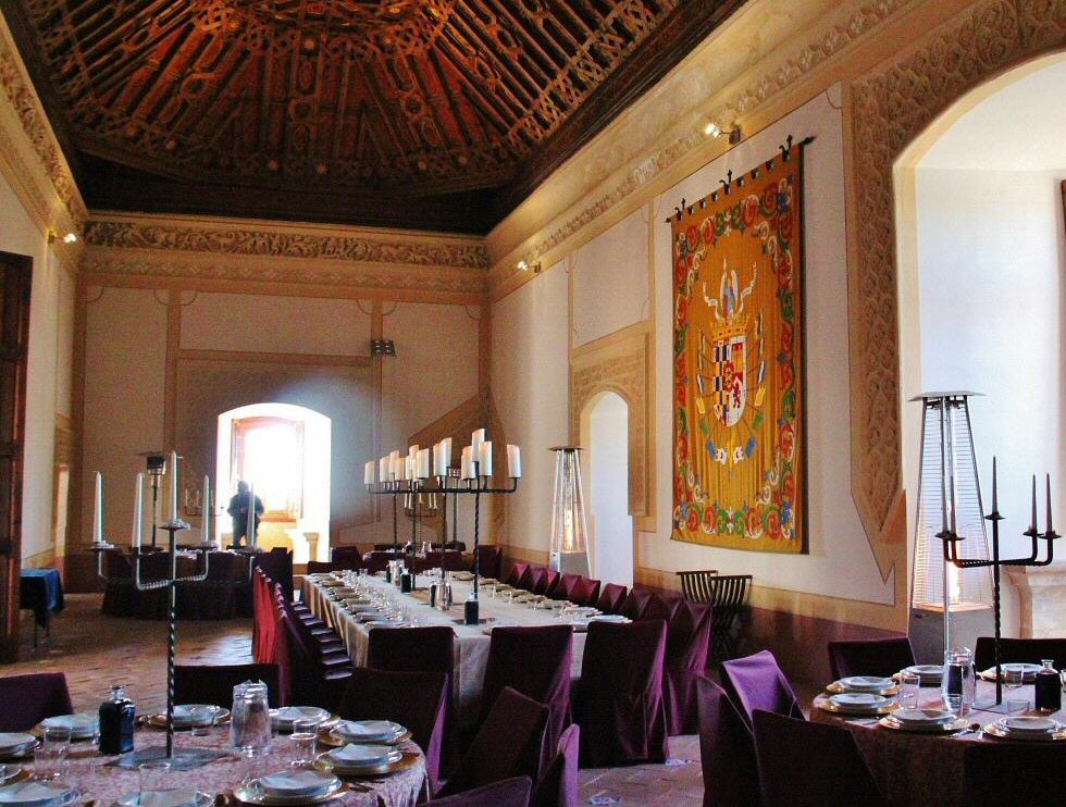 Salón de Banquetes del castillo de Belmonte en Cuenca