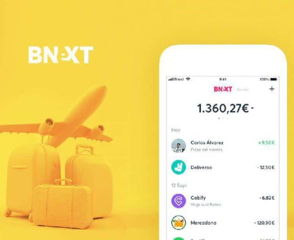 Tarjeta Bnext para pagos y sacar dinero en los viajes