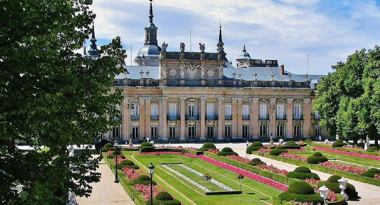 Jardines del palacio Real de la Granja en Segovia
