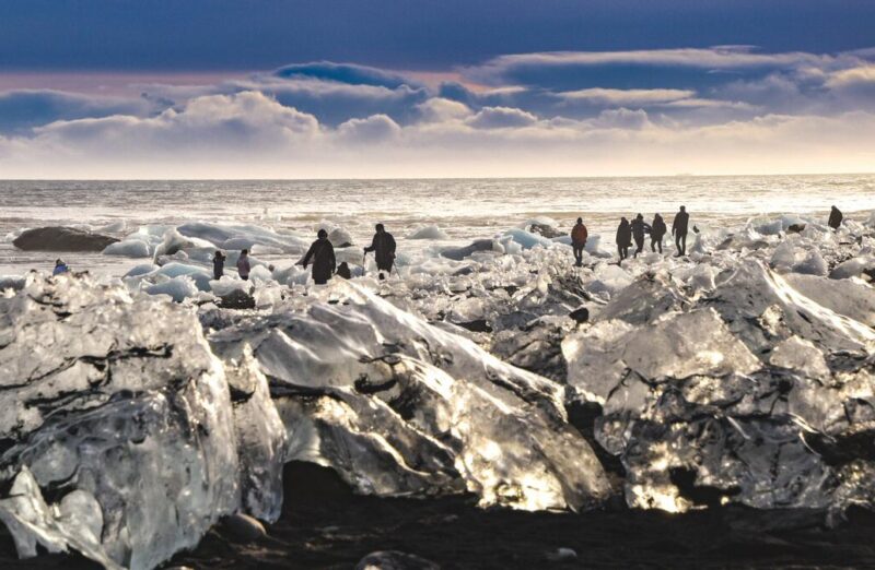 Playa de los Diamantes en Islandia