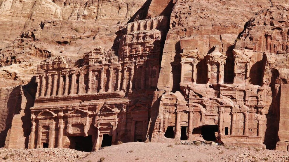 Tumbas reales nabateas en Petra en Jordania