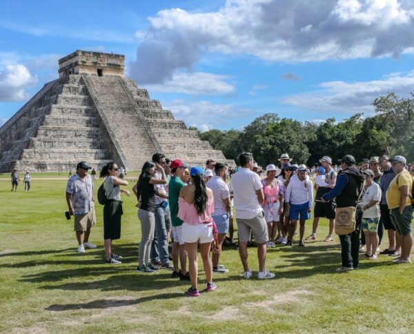 Gran Pirámide de Kululkán en Chichén Itzá en México