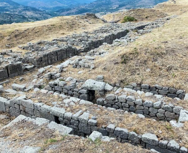 Zona arqueológica de Pérgamo en Bergama en Turquía