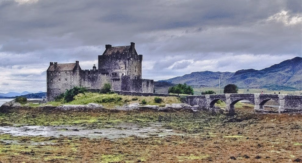 Eilean Donan Castle next to Isle Skye in Scotland