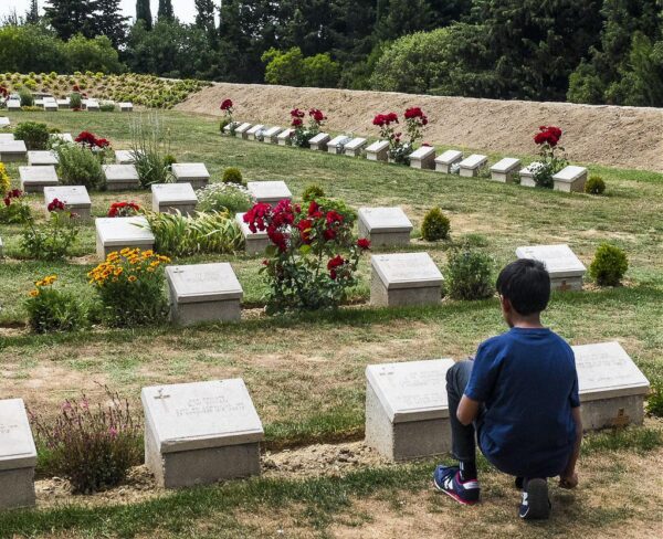 Cementerio del Pino Solitario en Galípoli en Turquía