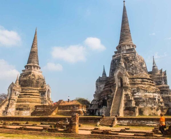 Templo en Ayutthaya en Tailandia