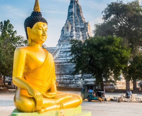 Buda en Ayutthaya en Tailandia