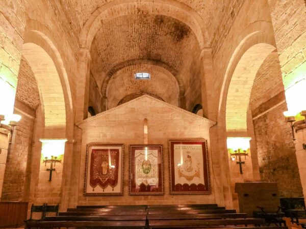 Capilla en Santuario de San Miguel de Aralar en Navarra