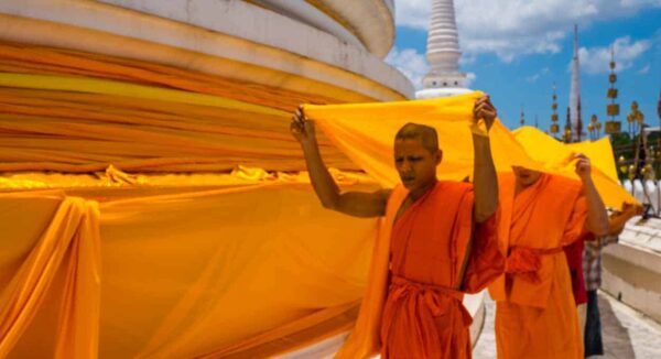 Festival budista en Nakhon Si Thammarat en Tailandia