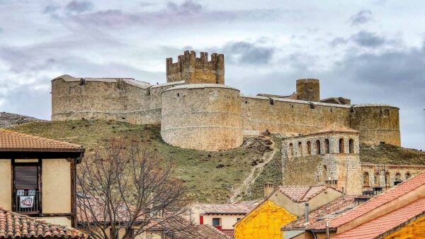 Castillo medieval en Berlanga de Duero en Soria
