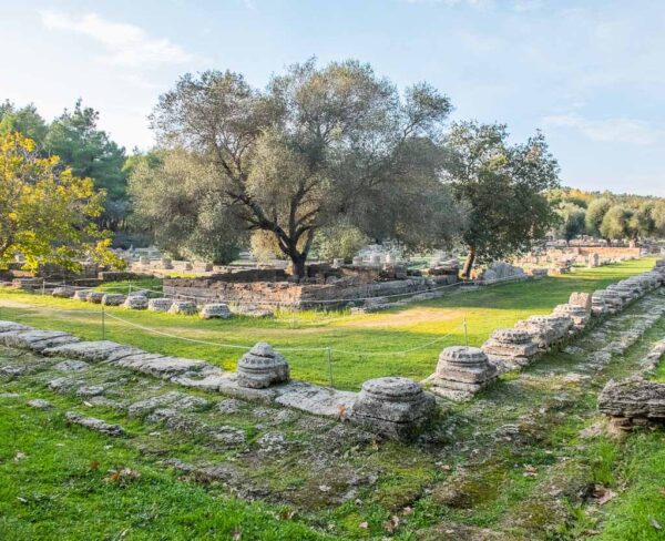 Recinto arqueológico de Olimpia en Grecia