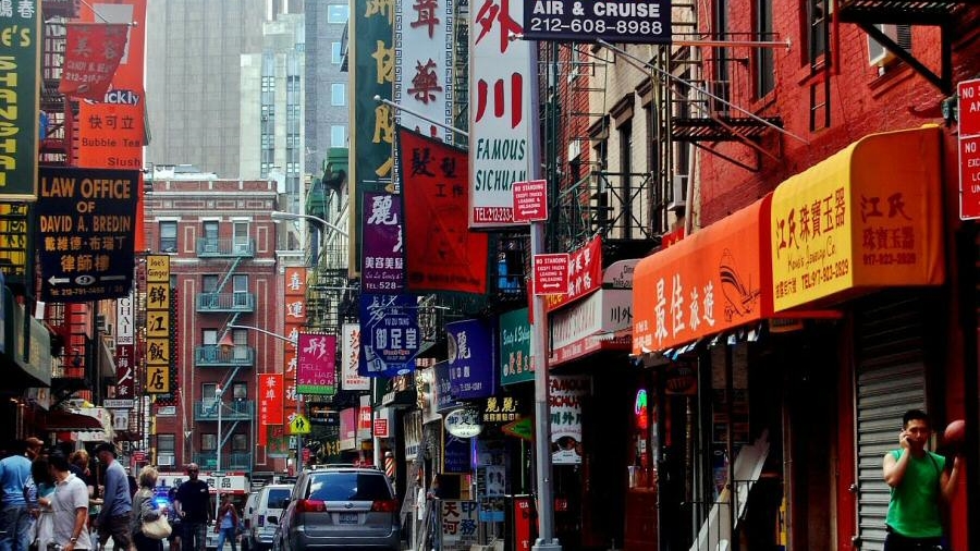 Chinatown en Manhattan en Nueva York