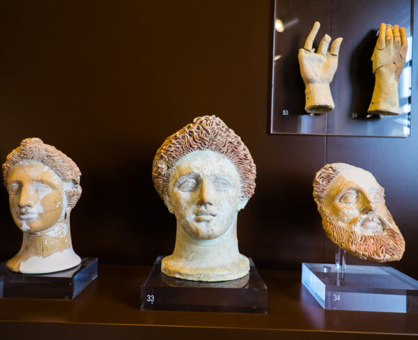 Museo Arqueológico del antiguo Corinto en Peloponeso en Grecia