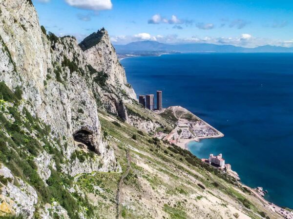 Vistas desde un mirador del Peñón de Gibraltar