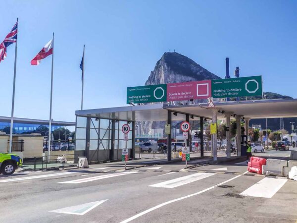 Paso fronterizo en Gibraltar