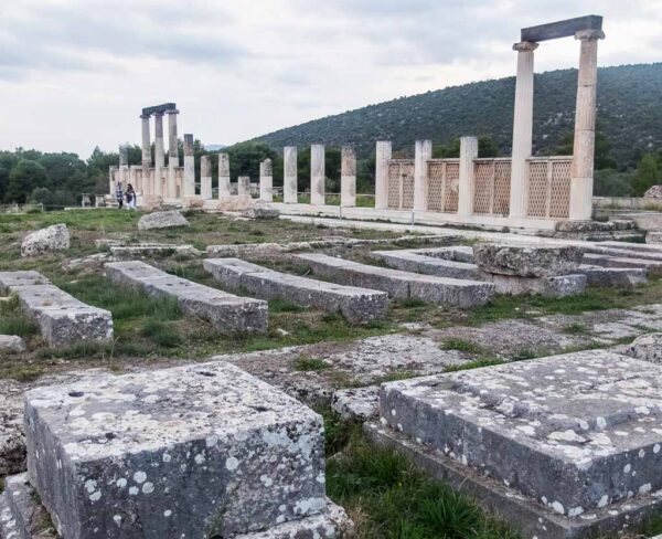 Epidauro en Peloponeso en Grecia