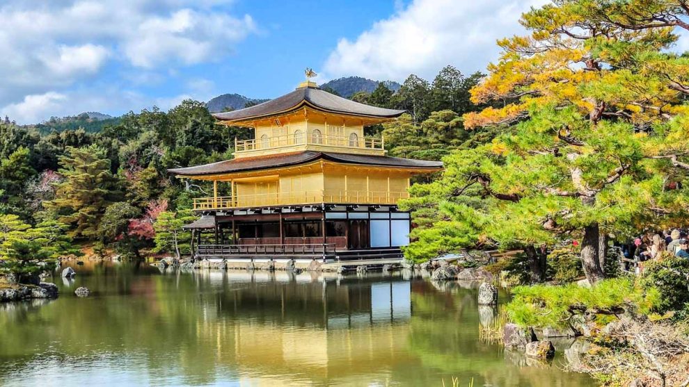 Kinkakuji Pabellón dorado en Kyoto