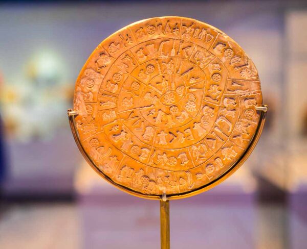Disco de Festos en Museo Arqueológico de Heraclion