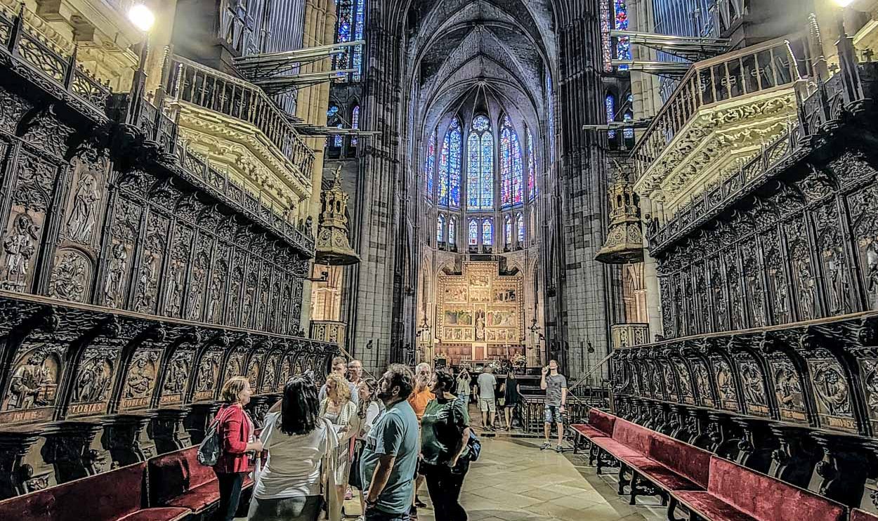 Coro en la Catedral de León