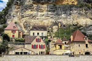La Roque Gageac en Perigord en Francia