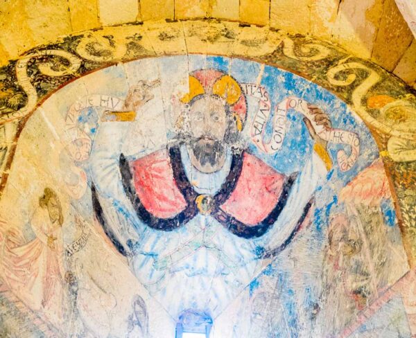 Pinturas en monasterio Santa María de Huerta en Soria