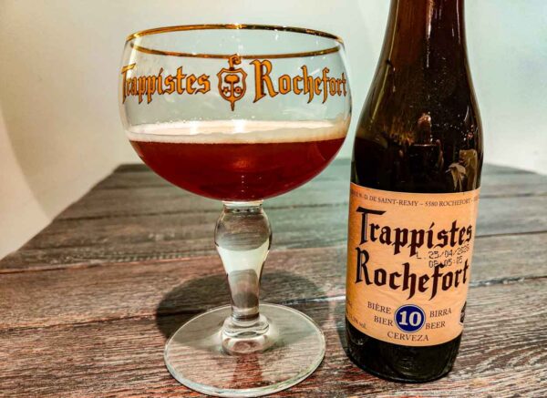 Cerveza trapense Rochefort en la región belga de Valonia