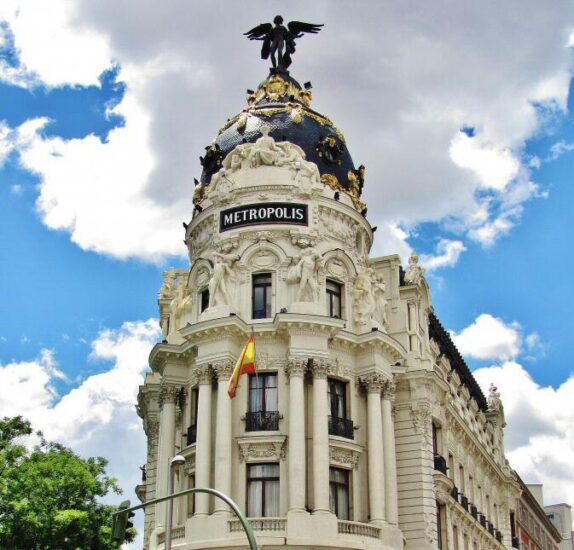 Edificio Metrópolis en la Gran Vía de Madrid