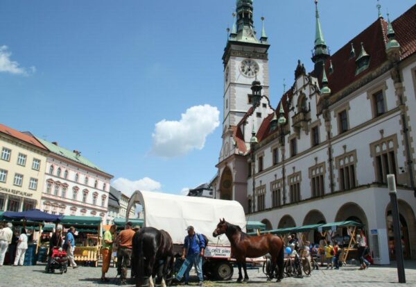 Edificio del Ayuntamiento de Olomouc en Moravia