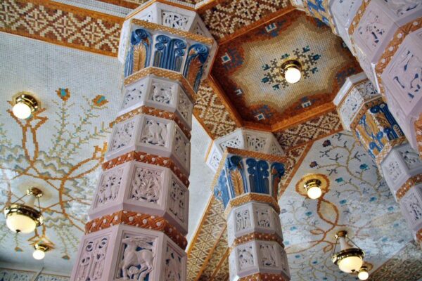Mosaicos en el Café Imperial de Praga