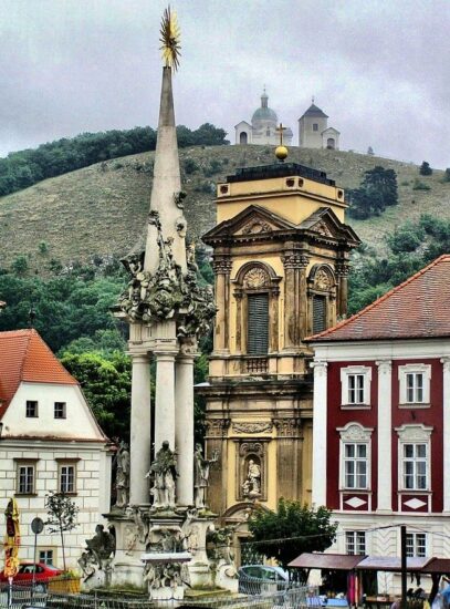 Columna de la Trinidad en Mikulov al sur de República Checa