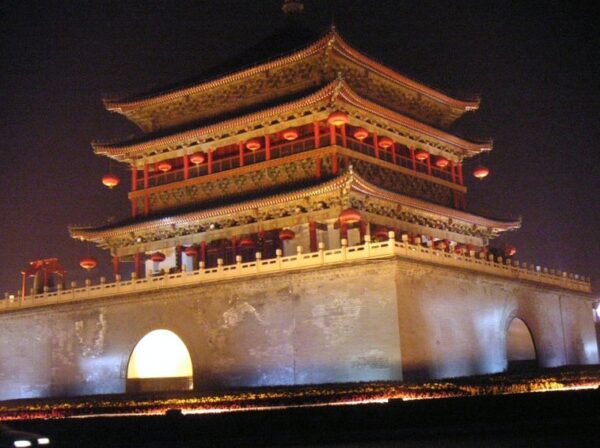 Torre Campana de la ciudad antigua de Xian