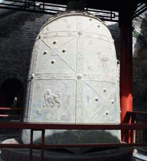 Détail de la cloche du clocher de Xian