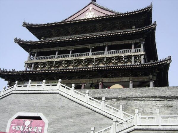 Tour du tambour au centre de la ville antique de Xian