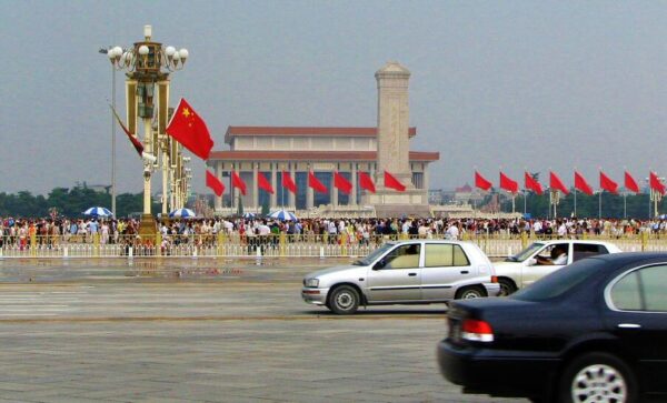 Plaza de Tiananmen en Beijing en China