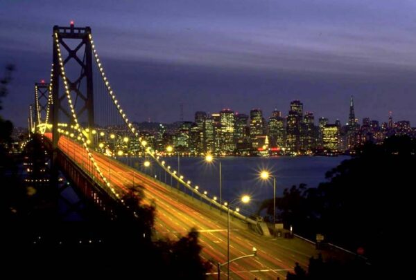 Puente colgante Oakland Bay Bridge de San Francisco