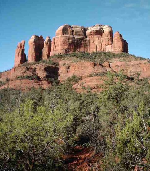 Cathedral Rock en la ruta panorámica Red Rock de Sedona en Arizona