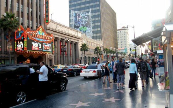 Hollywood Boulevard en Los Angeles