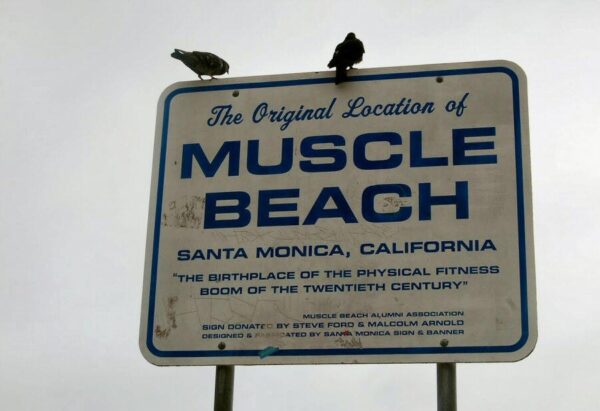Playa de los Músculos de Santa Mónica en Los Angeles