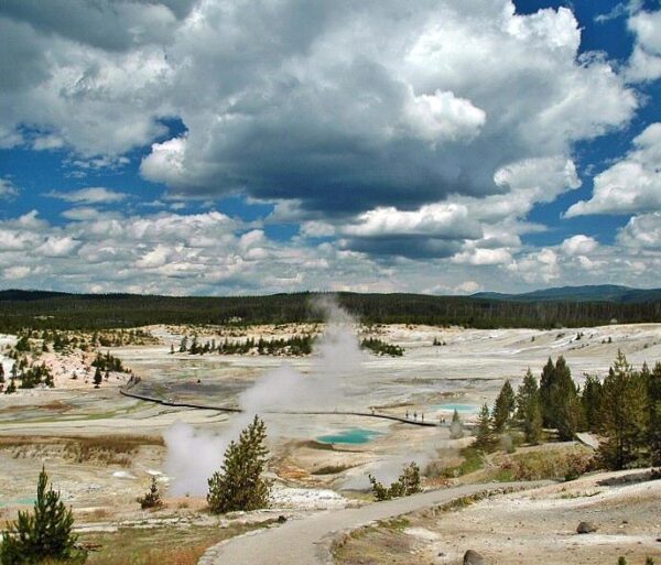 Norris Geiser Basin en Yellowstone @Foto: Pepa Lozano