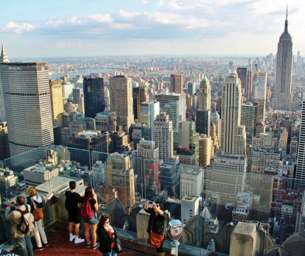 Terraza mirador Top of the Rock en Nueva York