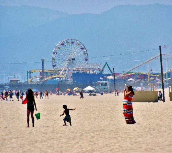 Playa de Santa Mónica en Los Angeles