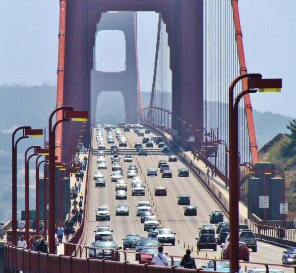 Puente colgante Golden Gate en la Bahía de San Francisco